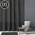 mDesign Cotton Waffle Weave Fabric Shower Curtain - for Bathroom Showers and Bathtubs - Hotel Quality - Machine Washable - Farmhouse Style - 72x72 Inch Black
