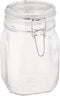 Bormioli Rocco B071RRRZNY Fido Clear Glass Jar with 85 mm Gasket, 1 Liter (Pack of 2)