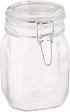 Bormioli Rocco B071RRRZNY Fido Clear Glass Jar with 85 mm Gasket, 1 Liter (Pack of 2)