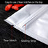100 Pack Mylar Bags for Food Storage - 6 x 9 Inch Resealable Smell Proof Bags Aluminum Foil Packaging Pouch Bag Silver