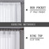 Tollpiz Sheer Curtain Linen Textured Living Room Curtains Sheer Light Filtering Rod Pocket Voile Curtain for Bedroom, 54 x 72 inches Long, White, Set of 2 Panels
