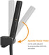 BESy 2 In 1 Function Handheld Shower Head Set High Pressure 7 Inch Shower Head High Flow Hand Shower Wand with 59 Inch Hose, Bracket, Matte Black Finish