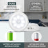 Motion Sensor Light Indoor, LED Closet Lights Battery Operated, Motion Sensor Night Light Under Cabinet Lighting Motion Activated Light, AA Battery Powered Lights, Puck Lights for Wall, Stair (3 Pack)