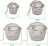 4 Size Stainless Steel Tea Strainer Infuser Tea ball Locking Ball Tea Spice Mesh Herbal Ball Cooking tools With Chain
