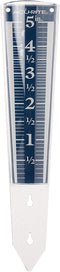 AcuRite 5" Capacity Easy-to-Read Magnifying Acrylic, Blue (00850A2) Rain Gauge