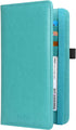 CoBak Checkbook Cover - Premium Leather Check Book Holder Wallet with RFID Blocking Function for Men and Women,Sky Blue