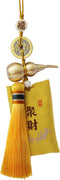 WASHAI Chinese Coins Feng Shui Car Rearview Mirror Accessories, Take It with You The Good Luck Will be with You