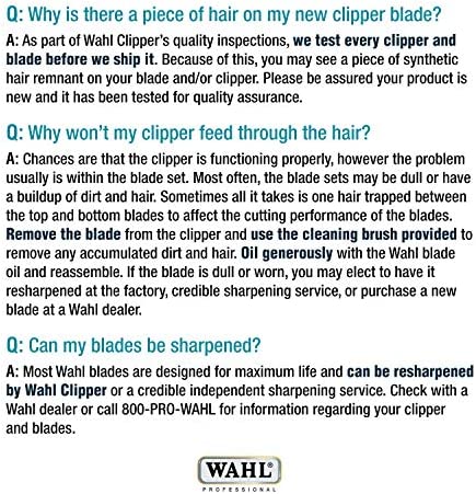 WAHL Professional Animal #10W Extra Wide Ultimate Competition Series Detachable Blade with 1/16-Inch Cut Length (#2377-500),Black