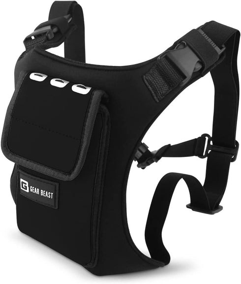 Gear Beast Running Backpack for Men and Women - Lightweight Running Vest & Phone Holder for Jogging, Hiking and Cycling - Compatible with Most Smartphones, Black