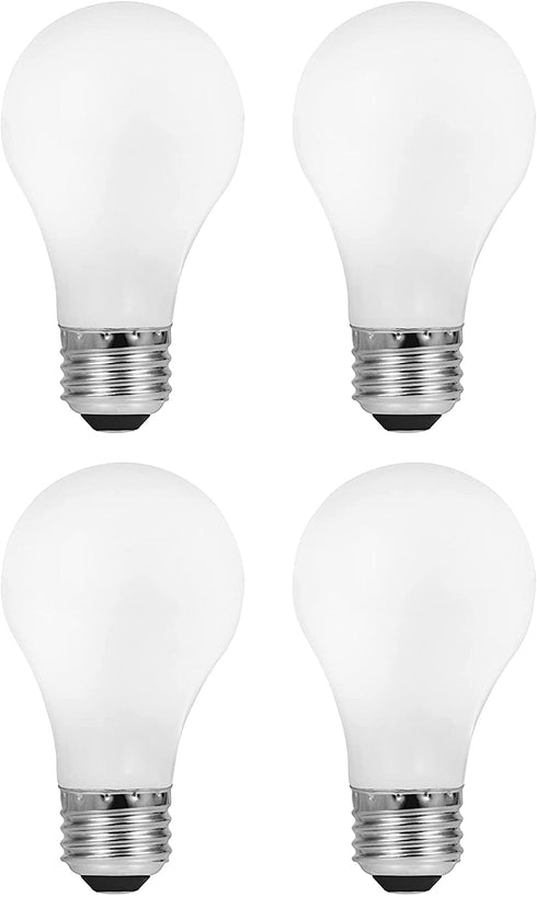 SYLVANIA Halogen Double Life A19 Light Bulb, 100W Equivalent, Efficient 72W, 1150 Lumens, Medium Base, 2800K, Soft White - 4 Pack (50044)