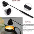 YONUFI Candle Snuffer, Candle Wick Trimmer Wick Dipper with Tray 4 in 1 Candle Accessory Set (Black)