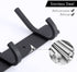 KES Wall Coat Hook Rack with 5 Robe Hooks Heavy Duty Towel Hanger Stainless Steel Matte Black, AH203H5-BK