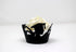 All About Details Female Graduate Cupcake Wrappers,12pcs (Black), 3" top diameter, 2" bottom diameter and up to 2" tall, Black & Gold