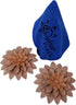 Brightest Place Pink Succulent Metal Wall Hanging Decor 6 inch Flower 2 Pack Microfiber Dusting Cloth