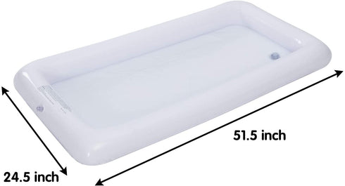 Inflatable Serving Bars with Drain Plug (3 Sets), Inflatable Cooler Ice Buffet Salad Serving Trays for Indoor Outdoor Summer Beach Luau Party, Picnic, and Pool Party
