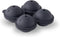 W&P Peak Silicone Sphere Ice Mold w/ Cover | Charcoal | Easy to Remove | Round Cocktail Whiskey Drink Ice Maker | Food Grade Premium Silicone | Dishwasher Safe, BPA Free