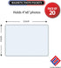 Magnetic Photo Holders for Refrigerator - Magnetic Photo Picture Frames - White Magnetic Photo Pockets - Holds 4x6 Photos (20)