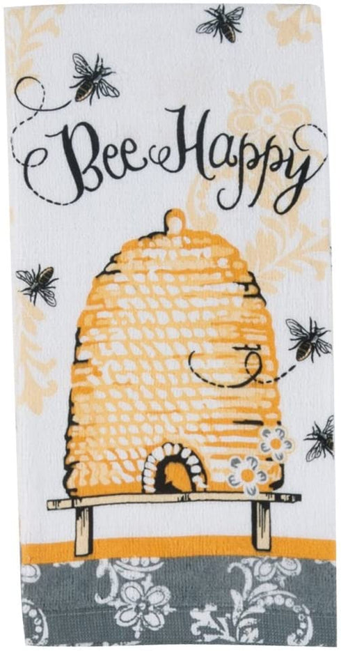Kay Dee Designs Cotton Terry Towel, 16 by 26-Inch, Queen Bee