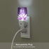 Lotus Flower Plug in LED Night Light Automatic Dusk to Dawn Sensor Wall Decorative for Bright Bathroom Bedroom Kids Room Hallway