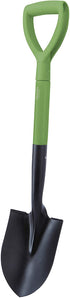 MARTHA STEWART MTS-MDS1 27-Inch Mini Round Pt. Digging Shovel w/8-Inch Heat-Treated Rust-Resistant Solid Steel Blade