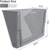 MaxGear Acrylic File Holder Wall Organizer 6 Pockets Hanging File Organizers Wall Mounted Paper Organizer Holders Wall Bins for Office and Home, Smoke, 13x4x7 inches