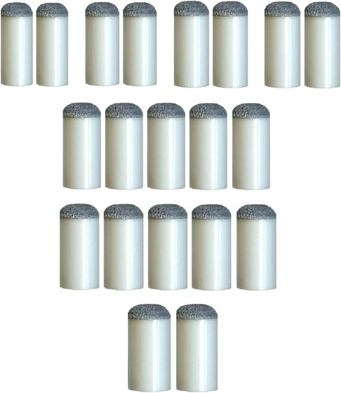 Bank Shot Billiards Set of 20 Assorted Slip On Pool Cue Tips 7 Sizes