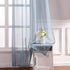 MIULEE 2 Panels Blue Semi Sheer Window Curtains Elegant Grommet Top Window Voile Panels/Drapes/Treatment Linen Textured Panels for Bedroom Living Room 54X84 Inch