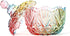Danmu 1Pc Colorful Glass Storage Jar with Lid Candy Cookie Jar Jewelry Box Buffet Jar Biscuit Containers (750ml / 26oz)