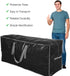 ProPik Artificial Tree Storage Bag | Fits Up to 7 ft. Tall Disassembled Tree | 45" x 15" x 20" Holiday Tree Storage Case | Perfect Xmas Storage Container with Sleek Zipper and Handles (Green) (Black)