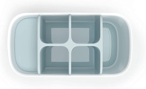 Joseph Joseph 70501 EasyStore Toothbrush Holder Bathroom Storage Organizer Caddy, Large, Blue