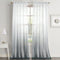 Dreaming Casa Gradient Ombre Sheer Curtains Draperies Window Treatment Voile for Living Room Kid s Room Grommet Grey 2 Panels 63 inches Long, 52" W x 63" L