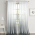 Dreaming Casa Gradient Ombre Sheer Curtains Draperies Window Treatment Voile for Living Room Kid s Room Grommet Grey 2 Panels 63 inches Long, 52" W x 63" L