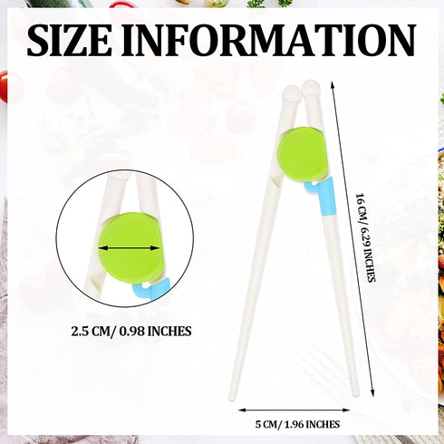 8 Pairs Training Chopsticks Learning Chopstick Helper Attachable Learning Chopstick Set for Chopstick Beginners