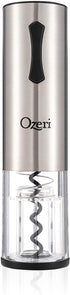 Ozeri Travel Series USB Rechargeable Electric Wine Bottle Opener, Stainless Steel
