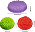 3 Pack Flower Shape Silicone Cake Bread Pie Flan Tart Molds, SENHAI Large Round Sunflower Chrysanthemum Rose Shape Non-Stick Baking Trays for Birthday Party DIY - Yellow,Red,Purple