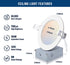 12 Pack 4 Inch Ultra-Thin LED Recessed Ceiling Light with Junction Box, 5CCT Dimmable 2700K/3000K/4000K/5000K/6000K, 9W 700lm Eqv, Can Killer Downlight-ETL and Energy Star Certified