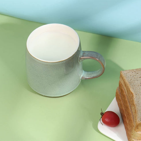 LMYFFF Large Ceramic Coffee Mug,21 Oz, Green Big Tea Cup for Office and Home, Dishwasher and Microwave Safe€¦