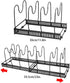 Pot and Pan Organizer for Cabinet Lid Holder Expandable, Tomorotec Attom Tech Home Cabinet Pot Lid Storage Rack Organizer for Frying Pan Kitchen