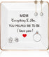 Gifts for Mom from Daughter Son,Ceramic Jewelry Tray Mom Ring Dish Decorative Gift,Christmas Valentines Day Mothers Day Birthday Gifts for Mom Grandma Aunt Mother in Law Women Her Who Love Unique Gift