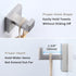 Bathroom Towel Hook 2 PCS, Angle Simple SUS304 Stainless Steel Bath Towel Holder, Square Robe Hook for Wall, Brushed Nickel