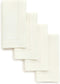 Solino Home Easter Linen Napkins Ivory, 20 x 20 Inch Set of 4, Classic Hemstitch Natural Fabric Machine Washable Dinner Napkins Handcrafted with European Flax