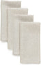 Pure Linen Napkins Athena Light Natural, 20 x 20 Inch Set of 4, 100% Pure Linen Machine Washable Dinner Napkins by Solino Home
