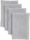 Solino Home Soft Grey Linen Napkins 20 x 20 Inch Fete, Set of 4 Handcrafted Machine Washable 100% Pure Linen Dinner Napkins