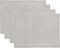 Solino Home Linen Placemats 14 x 19 Inch, European Flax, Oyster Grey Set of 4 Placemats Athena, Handcrafted with 100% Pure Linen