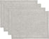 Solino Home Linen Placemats 14 x 19 Inch, European Flax, Oyster Grey Set of 4 Placemats Athena, Handcrafted with 100% Pure Linen