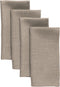 Solino Home Linen Dinner Napkins 20 x 20 Inch, Natural Set of 4, Fete, Handcrafted and Machine Washable Natural Fabric European Flax