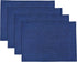 Solino Home Linen Placemats Athena, 14 x 19 Inch, Royal Blue Set of 4 Handcrafted with 100% Pure Linen European Flax