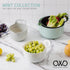 Cook with Color Mixing Bowls - 4 Piece Nesting Plastic Mixing Bowl Set with Pour Spouts and Handles (Mint)