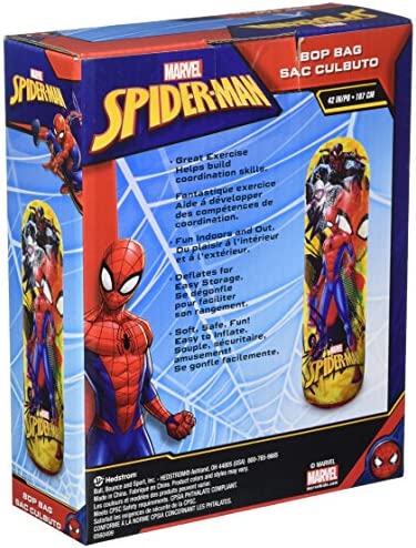 Hedstrom Spiderman Bop Bag Inflatable Punching Bag, 42 Inch