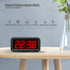 Digital Alarm Clock Battery Operated, 1.2" LED Large Display, Auto Dim, 12/24H, Snooze, 4 AA Batteries Keep Small Clock Work More Than 1 Year, for Kids, Bedroom, Bathroom, Bedside, on The Wall, Desk